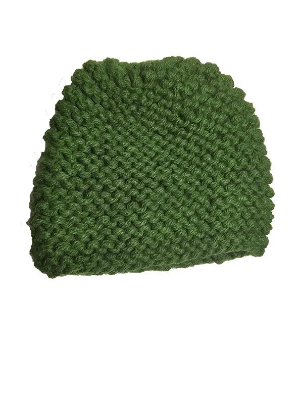 Bijutricotaje.ro | Căciulă verde tricotată unicat