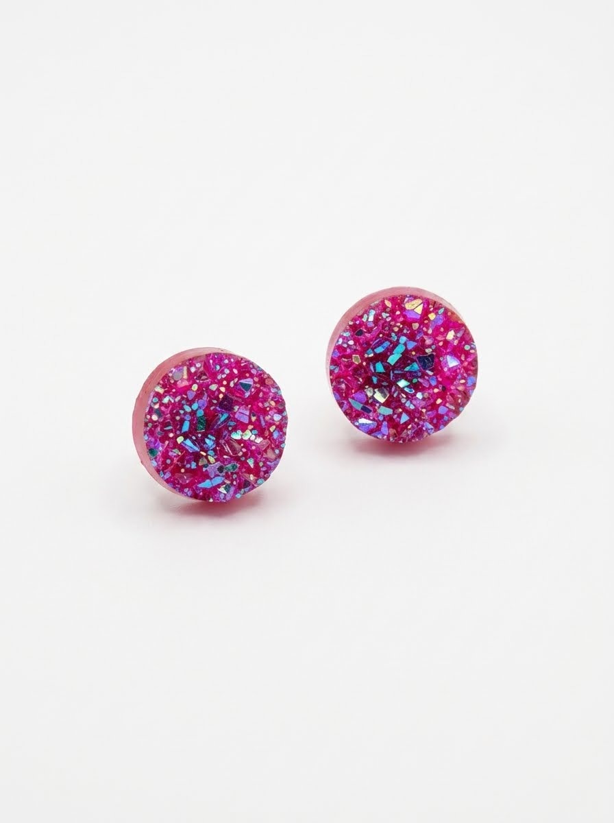 Bijutricotaje.ro | Cercei geode glitter