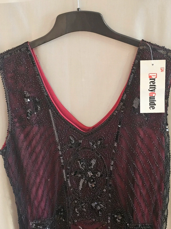 Bijutricotaje.ro | Rochie PrettyGuide XL nouă cu etichetă stil anii 20 Great Gatsby ocazie petrecere