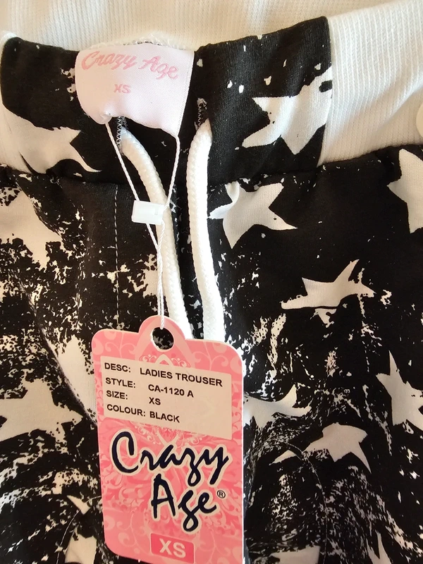 Bijutricotaje.ro | Pantaloni sport Crazy Age cu stele, Mărimea XS