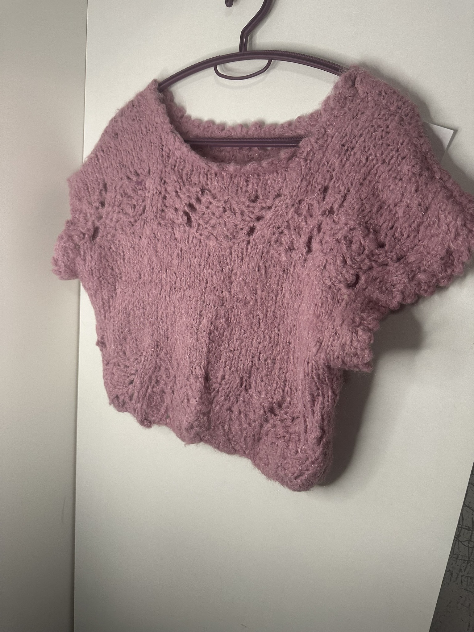 Bijutricotaje.ro | Vestă damă din fir angora – lucrată manual
