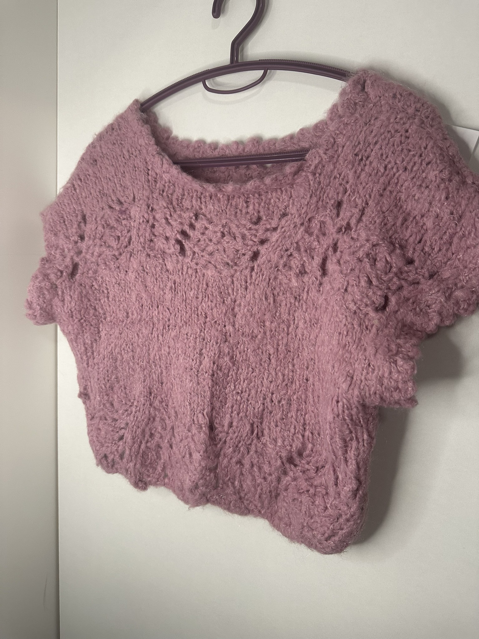 Bijutricotaje.ro | Vestă damă din fir angora – lucrată manual